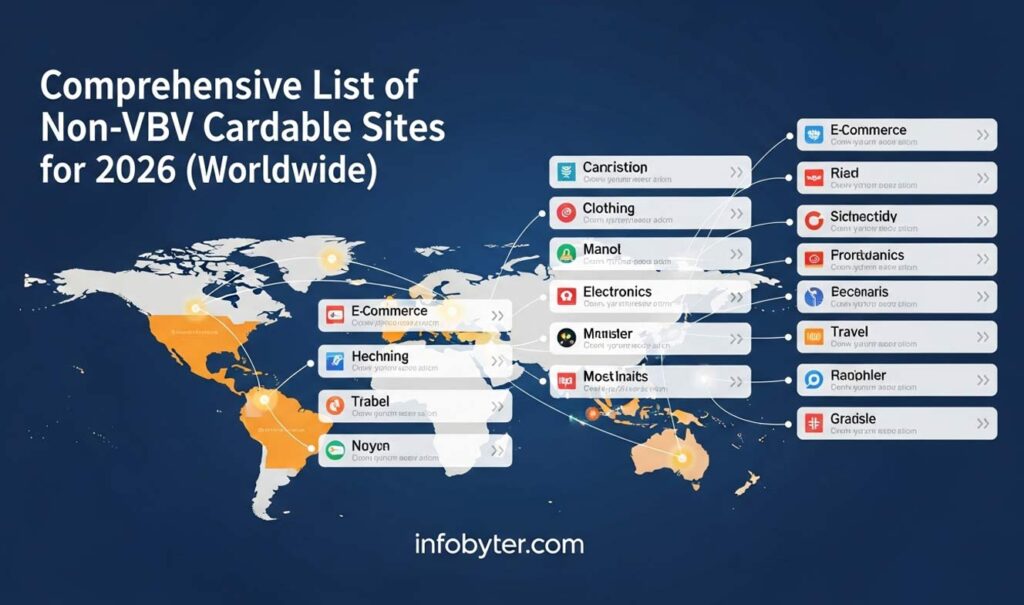 Comprehensive List of Non-VBV Cardable Sites for 2026 (Worldwide) Non-VBV Cardable Sites 2026