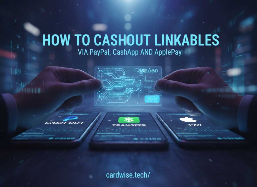 how to cashout linkables via PayPal CashApp and ApplePay