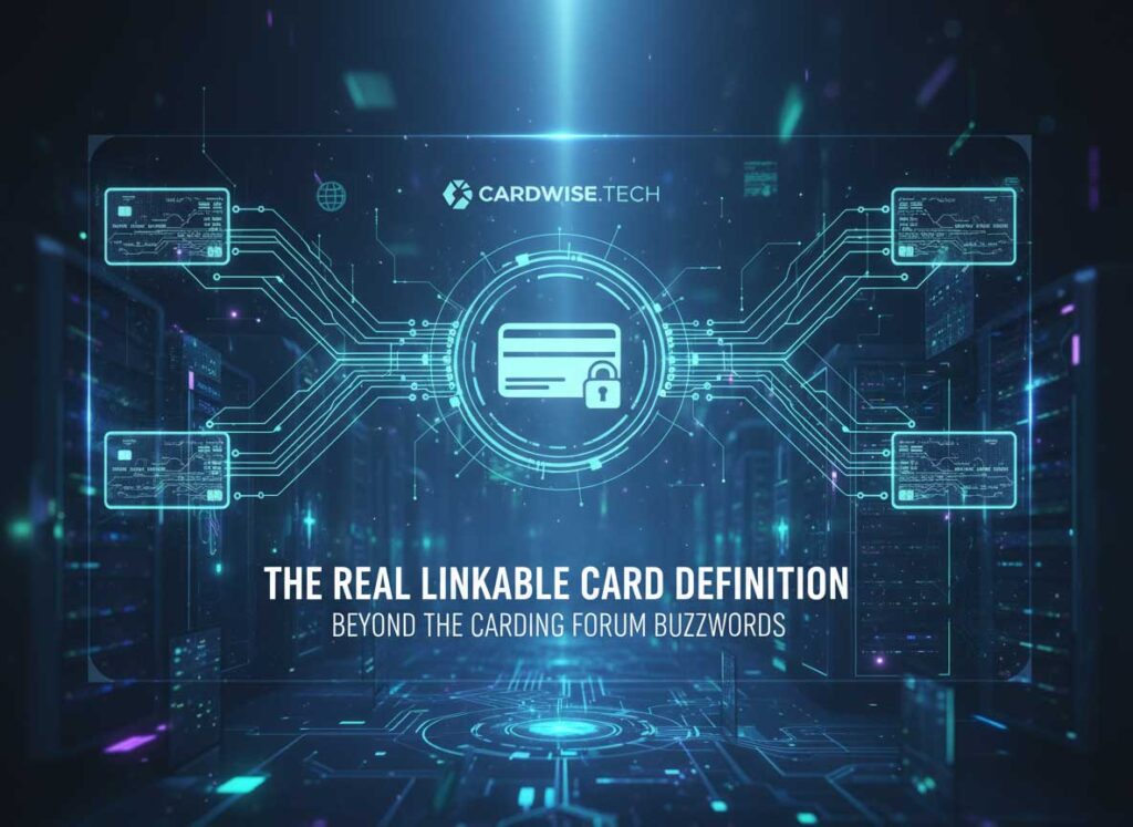 Real linkable card definition technical breakdown guide showing card details and digital wallet linking process