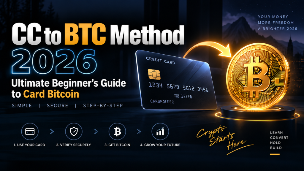 CC to BTC method 2026 beginner guide converting credit cards to Bitcoin anonymously