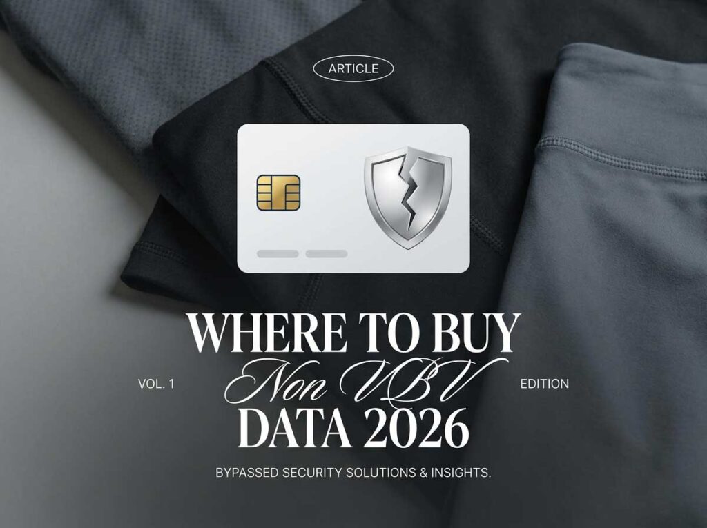 Where to Buy Non VBV Data in 2026. Infographic explaining what Non VBV means, showing a comparison of VBV vs Non VBV checkout screens